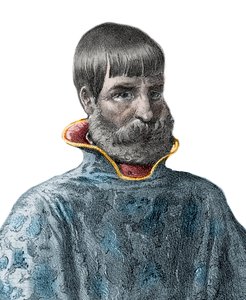 Ritratto del conquistador spagnolo Juan Ponce de Leon (1460-1521), esploratore della Florida - Ritratto di Juan Ponce de Leon - esploratore spagnolo da Unknown artist