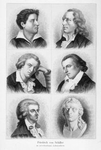 Ritratti di Friedrich von Schiller (1759 - 1805) da Unknown artist