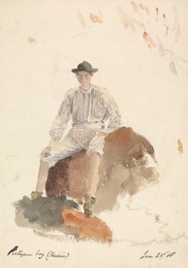 Ragazzo Portoghese (Madeira) 25 Gennaio 1868 da Unknown artist