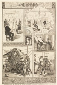 Processi di produzione della carta da parati da Unknown artist