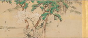 Processione di un Messaggero Imperiale al Santuario di Iwashimizu da Unknown artist