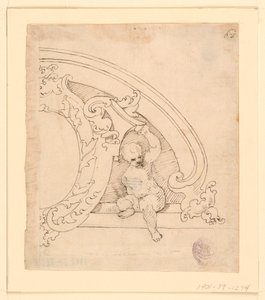 Progetto per un frontone decorativo da Unknown artist
