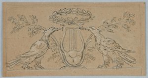 Progetto per la decorazione di un pannello oblungo da Unknown artist