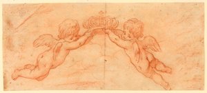 Putti con corona da Unknown artist