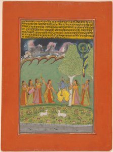 Rag Megh Malar, pagina da una ghirlanda di ragas musicali (Ragamala) Set