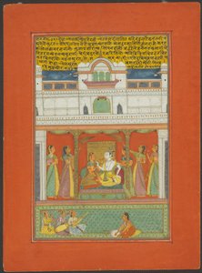 Raga Bhairaon, pagina da un set di ragamala di Jaipur da Unknown artist