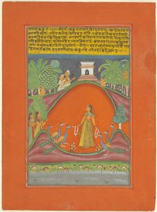 Ragini Kakubha, pagina da un set di ragamala di Jaipur da Unknown artist