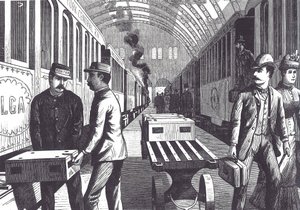 Facchini ferroviari, fine XIX secolo da Unknown artist