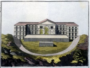 Ricostruzione del Teatro Greco di Bacco ad Atene. - in 