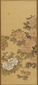 Peonie Rosse e Bianche da Unknown artist