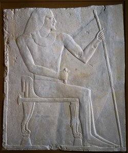 Rilievo di Nyankhnesut seduto da Unknown artist