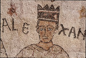 Rappresentazione di Alessandro Magno (356-323 a.C.), re di Macedonia e conquistatore della Persia, circondato dalla fauna indiana durante la conquista dell