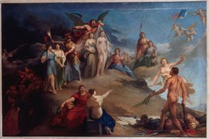 Allegoria della rivoluzione, 1790 circa (olio) da Unknown artist