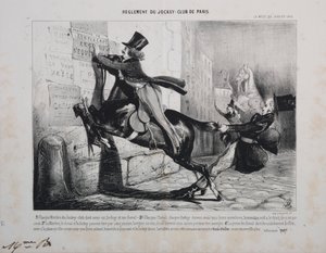 Réglement du Jockey Club de Paris: Chaque membre du Jockey Club doit avoir un Jockey, et un cheval...