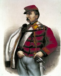 Risorgimento: Ritratto di Nino Bixio (1821-1873), militare e politico italiano. Ha avuto un ruolo importante nell