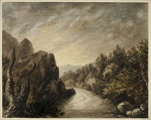 Fiume nella Valle Rocciosa da Unknown artist