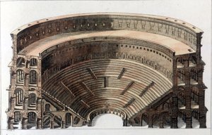 Teatro romano. Incisione dell