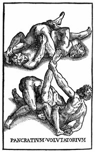 Lottatori romani - in "Hieronymi Mercurialis de arte gymnastica" da Unknown artist