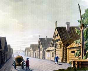 Villaggio russo nel XVIII secolo