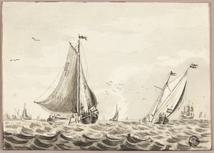 Barche a vela sul mare