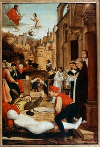 San Francesco che prega durante un