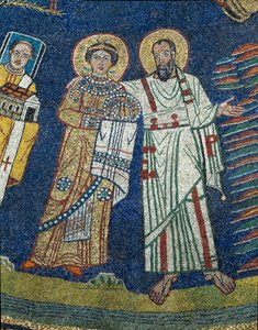 Santa Prassede e San Paolo (dettaglio) da Unknown artist
