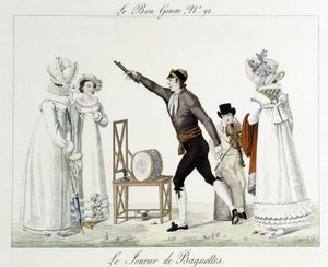 Saltimbanchi: Il giocatore di bastoncini - in "Le Bon genre", inizio XIX secolo