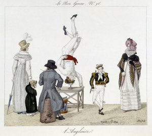 Saltimbanchi: equilibristi - in "Le Bon genre", inizio XIX secolo da Unknown artist