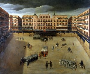 Scena di Corrida a Madrid, olio su tela