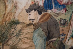 Scene di vita quotidiana in Cina (dettaglio) da Unknown artist