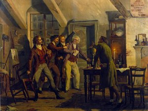 Scenografia di Luigi Morgari (nato nel 1857) per l