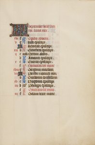 Pagina del calendario di settembre da Unknown artist