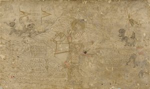Shah Jahan e suo figlio Dara Shikoh a caccia da Unknown artist