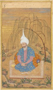 Shah Tahmasp I (1514-1576) seduto in un paesaggio da Unknown artist