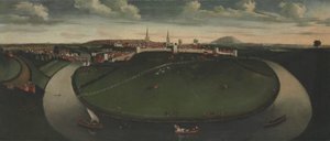 Shrewsbury e il fiume Severn da Unknown artist