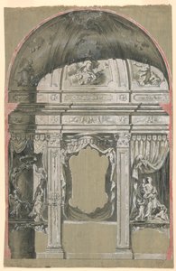 Cappella laterale, con figure di Carità, la Vergine e Santi da Unknown artist