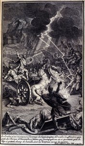 Da quando la lotta era ricominciata a favore dei Greci, Giove lasciò cadere il suo tuono ai piedi dei cavalli di Diomede; e Nestore, che lo accompagnava, fu così terrorizzato che lo costrinse a lasciare il campo di battaglia, di cui i Troiani rimasero da Unknown artist