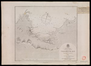 Sud America, costa del Cile - Baia di Valparaiso dagli ufficiali della HMS 