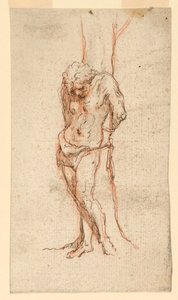 San Sebastiano Legato a un Albero da Unknown artist