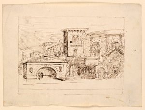 Scenografia, edifici antichi da Unknown artist