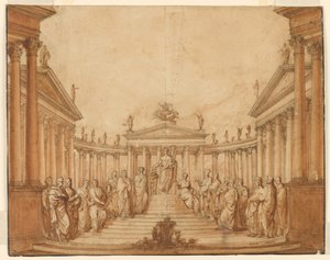 Progetto scenico, Apollo con uomini famosi e muse