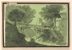 Scenografia, ponte che attraversa l