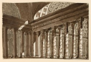 Scenografia, interno della sala da Unknown artist