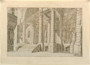 Scenografia, Interno di una Prigione da Unknown artist