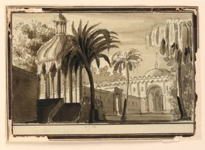 Scenografia, giardini orientali da Unknown artist