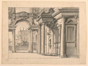 Scenografia: Architettura del giardino del palazzo
