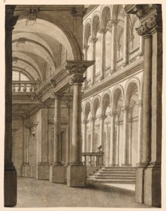 Scenografia, portico rinascimentale da Unknown artist