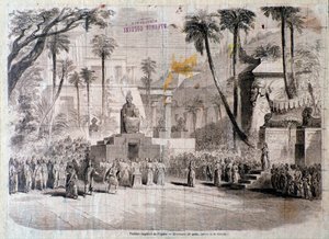 Scenografia per il secondo atto di Semiramide, opera di Gioacchino Rossini da Unknown artist