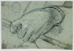 Studio: Una mano sinistra che porta un bastone