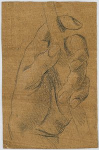 Studio: La mano sinistra di un uomo con un bastone da Unknown artist